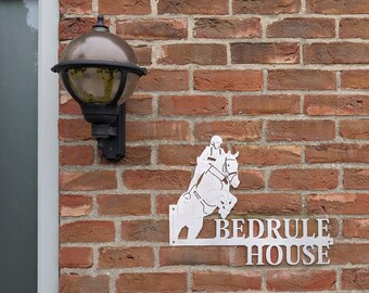 Brushed Stainless Steel House Name plate - Custom House Signs - Custom Yard Sign - House Warming Gift - Custom Address Sign