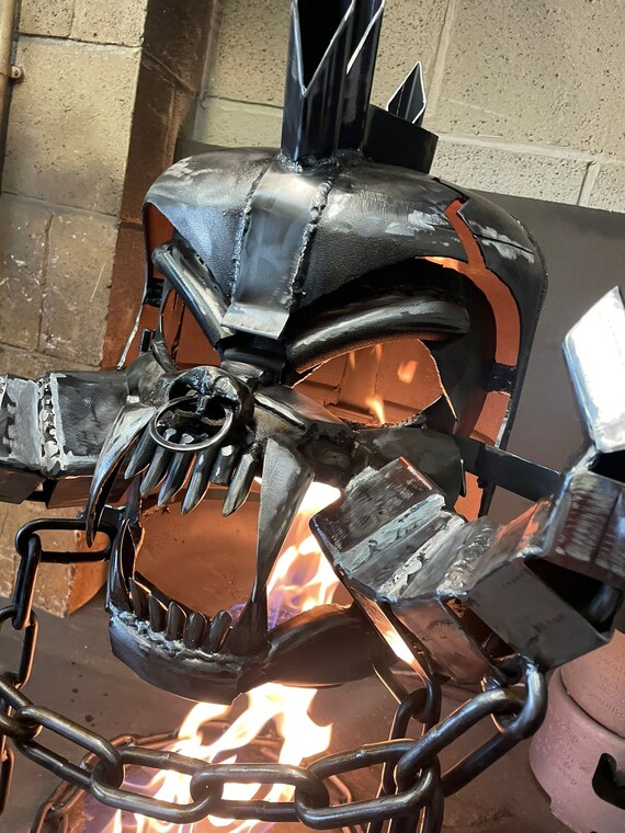 Motorhead Snaggletooth Steel Sculpture - Motorhead Snaggletooth