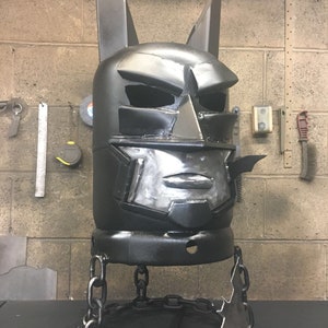 Batman Wood Burner Batman Fire Pit DC Comics DC Comic Art Metal Art Garden Metal Art Home Fire Pit Wood Burner image 5