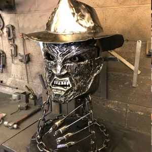 Freddy Krueger Wood Burner Halloween Fire Pit Halloween Wood Burner Nightmare on Elm Street Fire Pit Freddy Krueger image 6