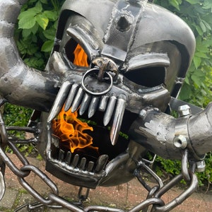 Motorhead Snaggletooth Fire Pit - Warpig Fire Pit - Motorhead Wood Burner - Metal Art