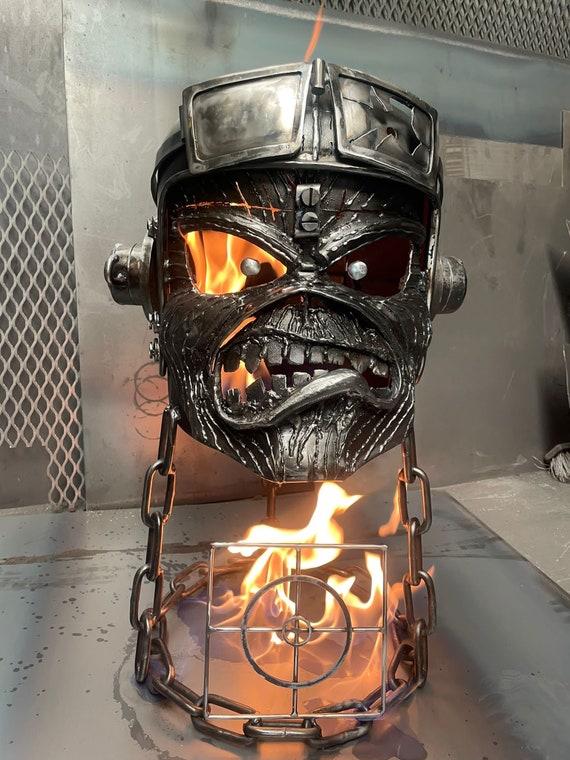Aces High Eddie Wood Burner - Steel Sculpture - Eddie Fire Pit