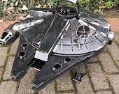 Millennium Falcon Metal Art - Steel Sculpture - Fire Pit & Grill - Unique Fire Pit - Custom Grill - Metal Art