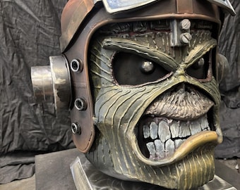 Metal Art - Iron Maiden Skulptur - Iron Maiden Eddie the Head - Aces High Urne - Kundenspezifische Metallkunst