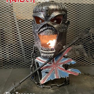 Iron Maiden Fire Pit Iron Maiden Wood Burner Eddie Fire Pit Eddie Wood Burner Metal Art image 6