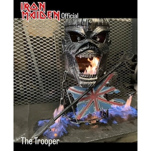 Iron Maiden Fire Pit Iron Maiden Wood Burner Eddie Fire Pit Eddie Wood Burner Metal Art image 7