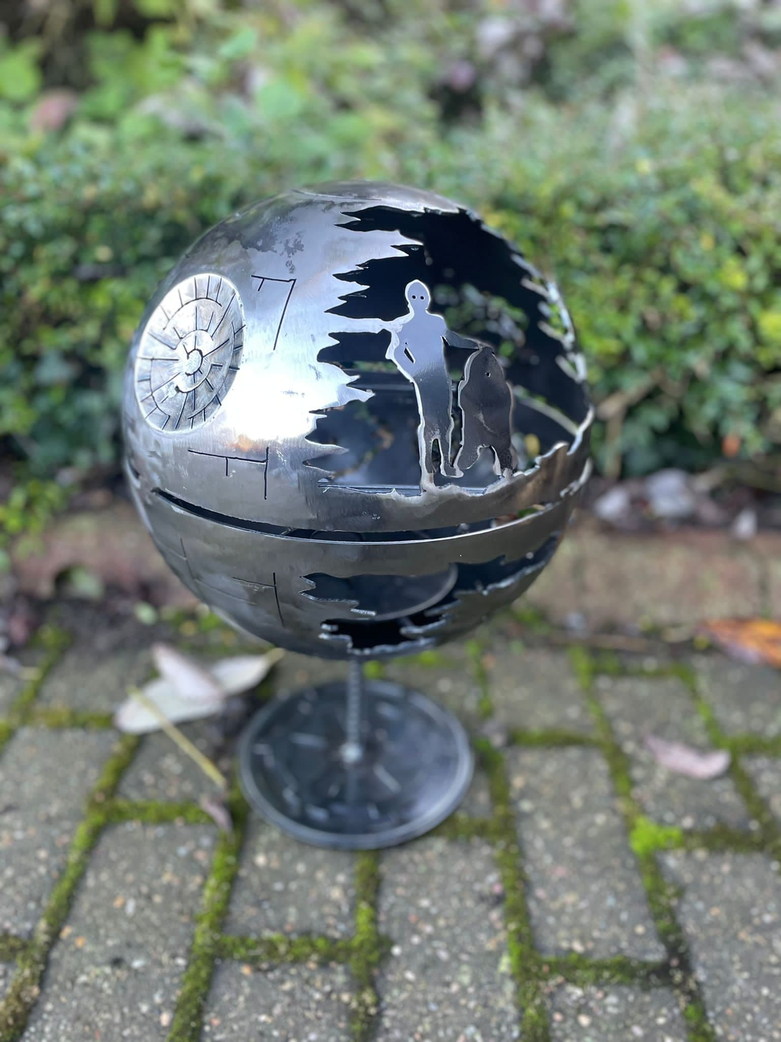 Death Star 300 - Steel Sculpture - Death Star Tea Light Holder