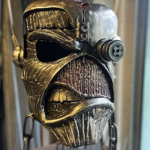 Somewhere in Time Eddie Wood Burner - Steel Sculpture - Iron Maiden Metal Art - Eddie Wood Burner