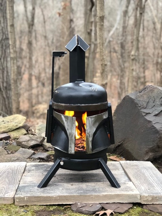 Boba Fett Wood Burner Boba Fett Fire Pit Metal Art Fire - Etsy