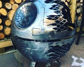 Death Star Fire Pit 560 - Death Star Wood Burner -  Death Star - Metal Art - Fire Pit - Wood Burner