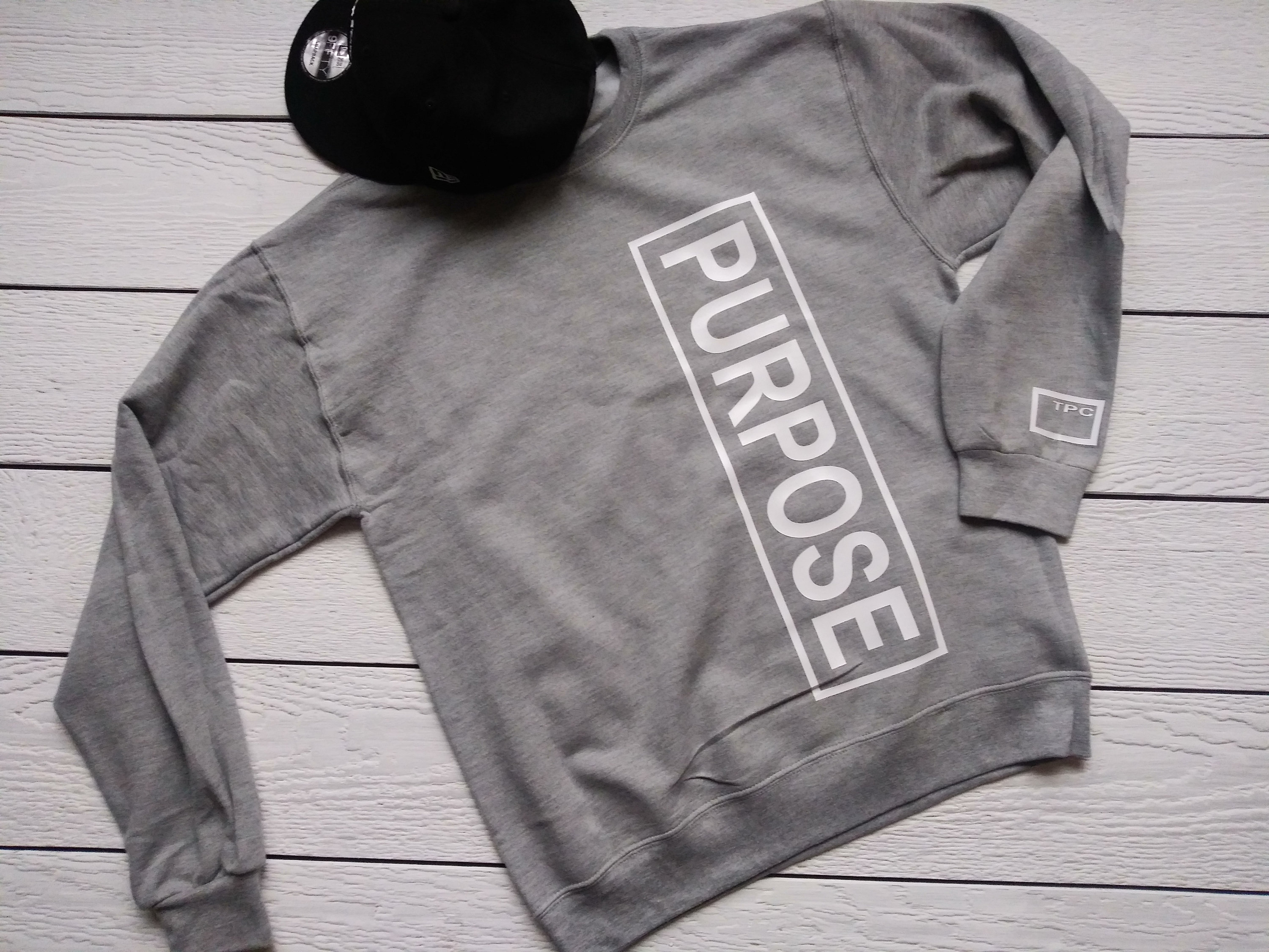 The Purpose Clothing Vertical Purpose. TPC Men's Crew Neck Sweatshirt