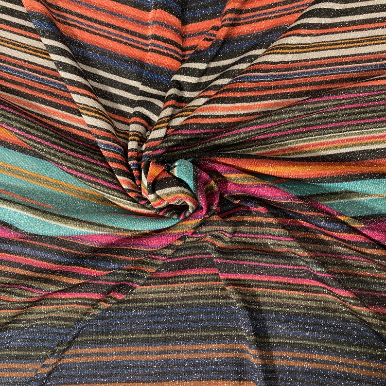 Stretch Dress Fabric Jersey Knit Lurex Metallic Sparkle Etsy UK