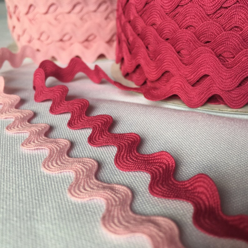 Ric Rac Trim 13mm Large Fuschia Bright Pink Etsy
