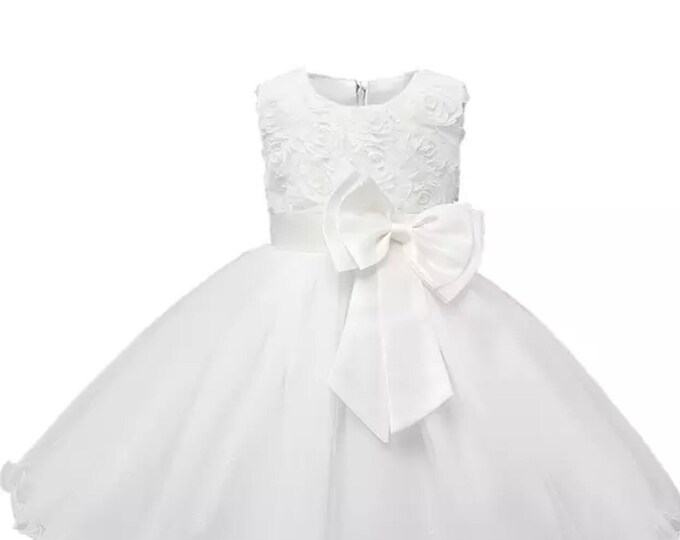 Girls White Confirmation Dress 2T Party Dresswhite Holiday Etsy