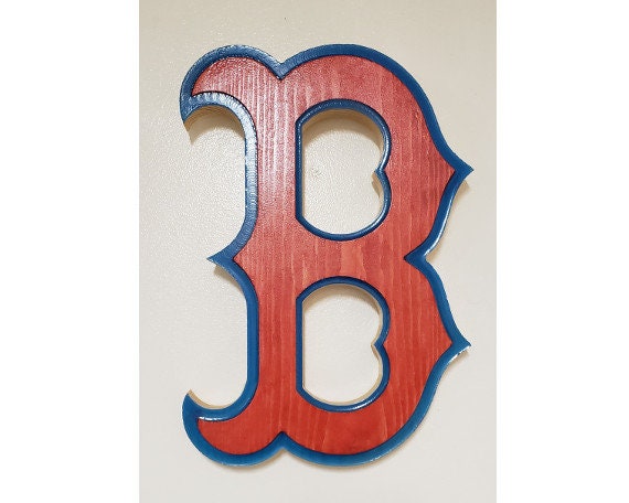 Boston Red Sox Wooden Logo | Etsy