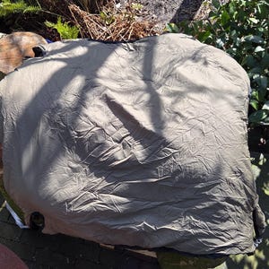 Brousse handgjord mörk olivgrått och grått Climashield Apex fåtölj eller undertäcke till Helinox stol one XL