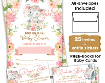 Pack de 1-100 Baby Shower Party Invitations Gris Garçons Filles invite & Enveloppes