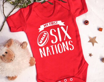 personalised baby welsh rugby kit