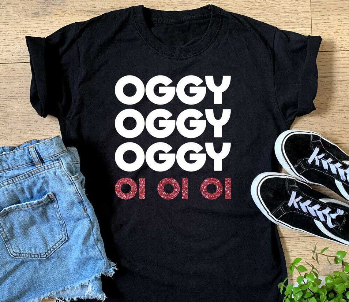 Ladies Oggy Oggy Oggy Oi Oi Oi T-shirt Womens Girls Welsh | Etsy