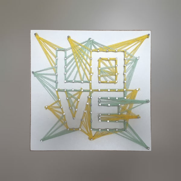 LOVE string-art