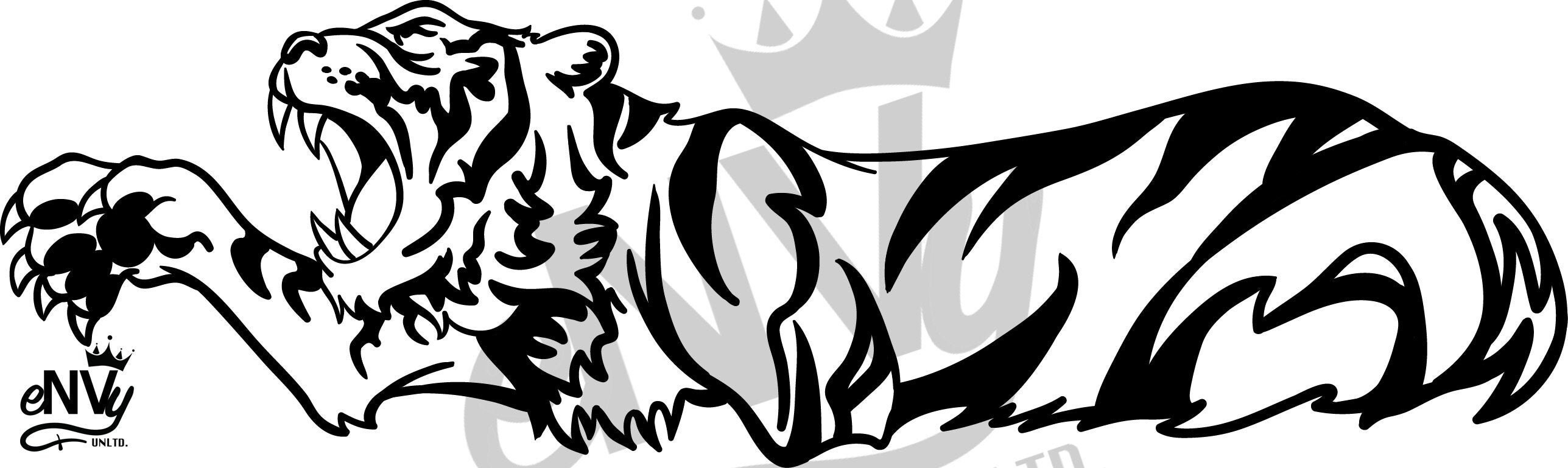 Tiger DecalVinyl decalCar Laptop Window DecalsVinyl Etsy