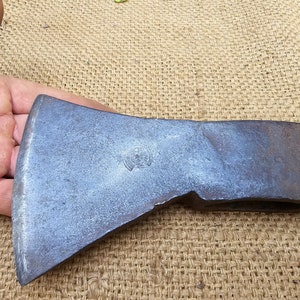 Vintage tysk yxa "SHW Fredrichstal" Yxa Camping Bushcraft Skog Antik Avverkning Klyvning Logging