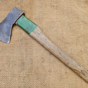 Vintage Very Rare Maker German Bushcraft Camping Hiking Felling Splitting Logging Axe Woodworking Carpenter&#39;s Board Axe Hatchet