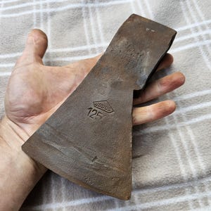 Sällsynt "JDDUS" Vintage tysk yxhuvud Bushcraft avverkning skogsbruk