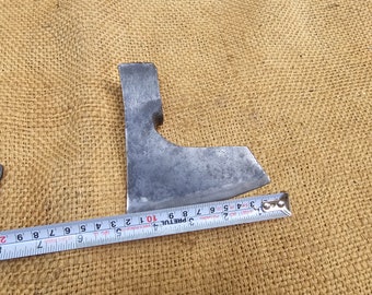 Tête de hache vierge en acier forgé de l'ère communiste vintage, hachette barbue de style viking - France