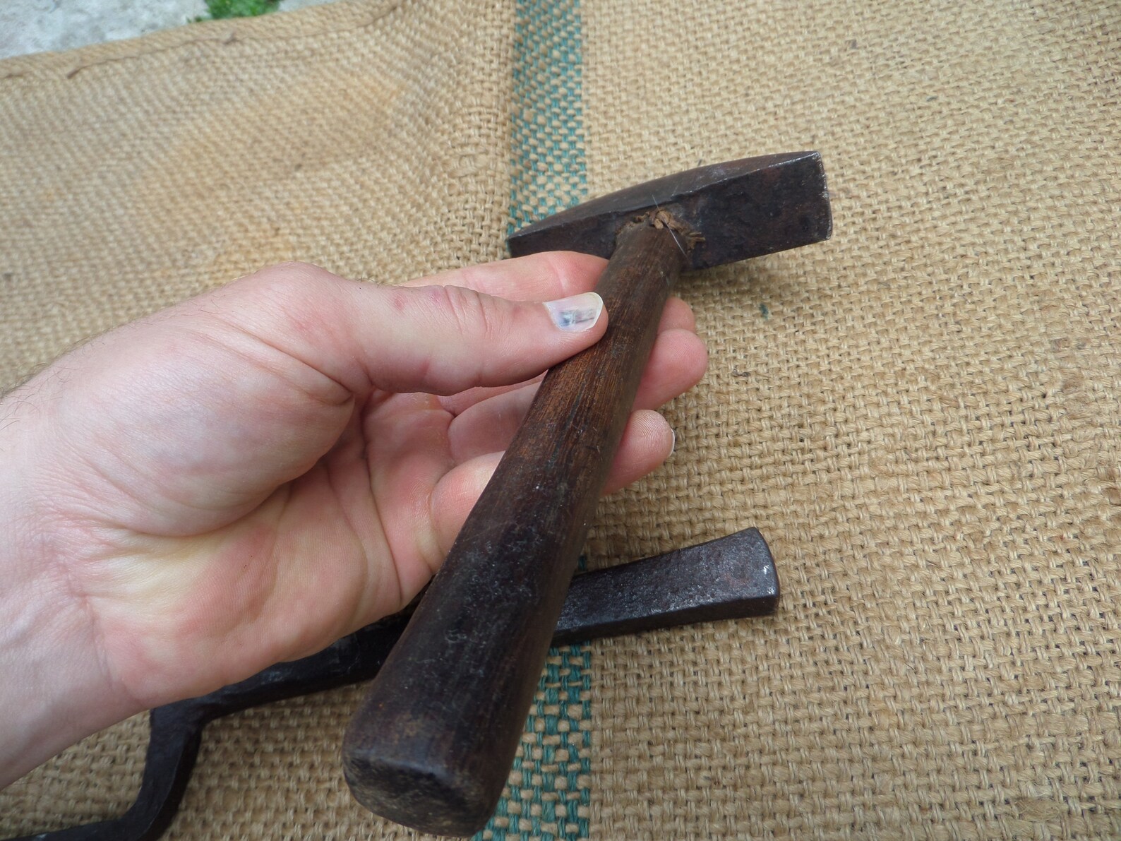 Antique Vintage Scythe Sickle Sharpening Peening Set Anvil And Etsy