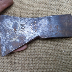 Scarce Vintage German Axe Head &quot;GELU LANG 1951&quot; Fireman&#39;s Hatchet