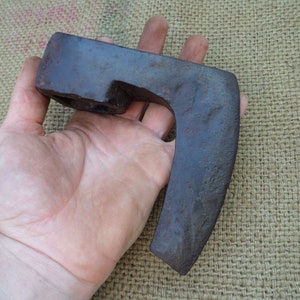 Antiker Bartfell Axt KopfSchmied Handgeschmiedetes Häkeln Vintage