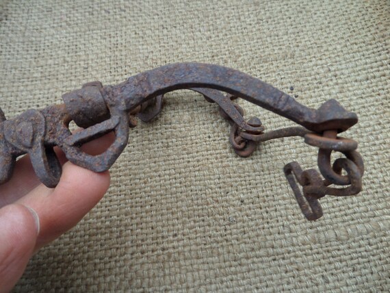 Mors De Harnais Cheval En Fer Forgé Ancien - Occasion Bon état - Pièce équestre Vintage