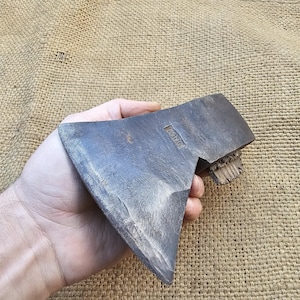 Vintage &quot;J. WIEBELHAUS & CO&quot; German Bushcraft Camping Hiking Felling Splitting Logging Axe Head Woodworking Carpenter&#39;s Board Axe Hatchet