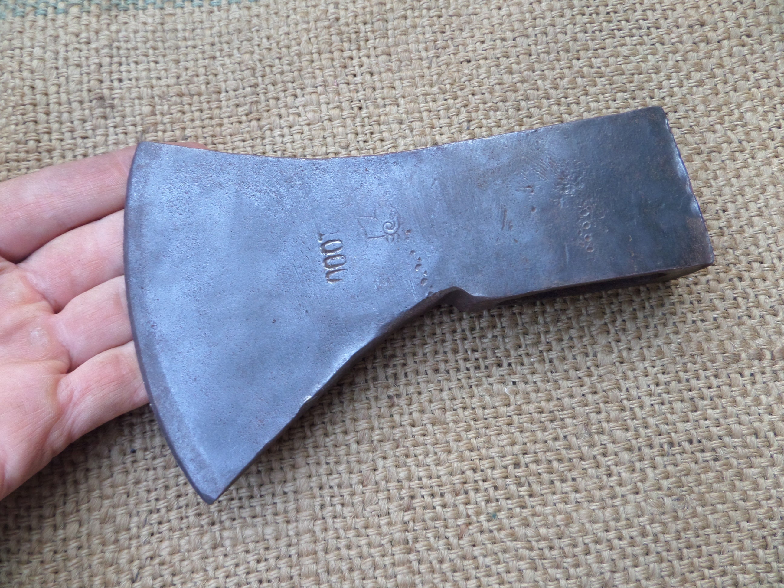 Rare grande tête de hache allemande vintage Worder & Pandel fendant l'exploitation forestière Bushcraft Camping - France