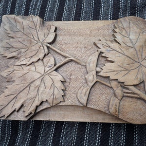 Antique Vintage Wood Carving Folding Wooden Bed Lap Breakfast Table Tray