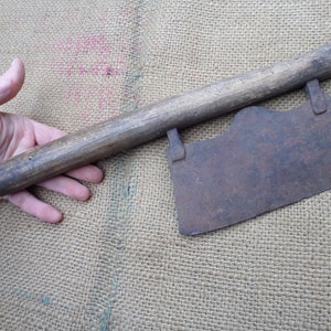 Antique Vintage Chief Meat Chopper Cleaver Hatchet Cook Tool Knife