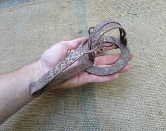 Small Antique Vintage Rat Mouse Mice Animal Trap Blacksmith Hand Forged Wrought Iron