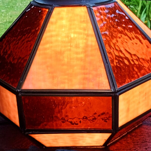 Slag Glass Lamp Shade Etsy