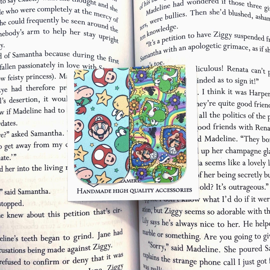 Game Bookmarklets Retro Video Games Magnetic Bookmark Set, Faux Leather Page Markers - Etsy
