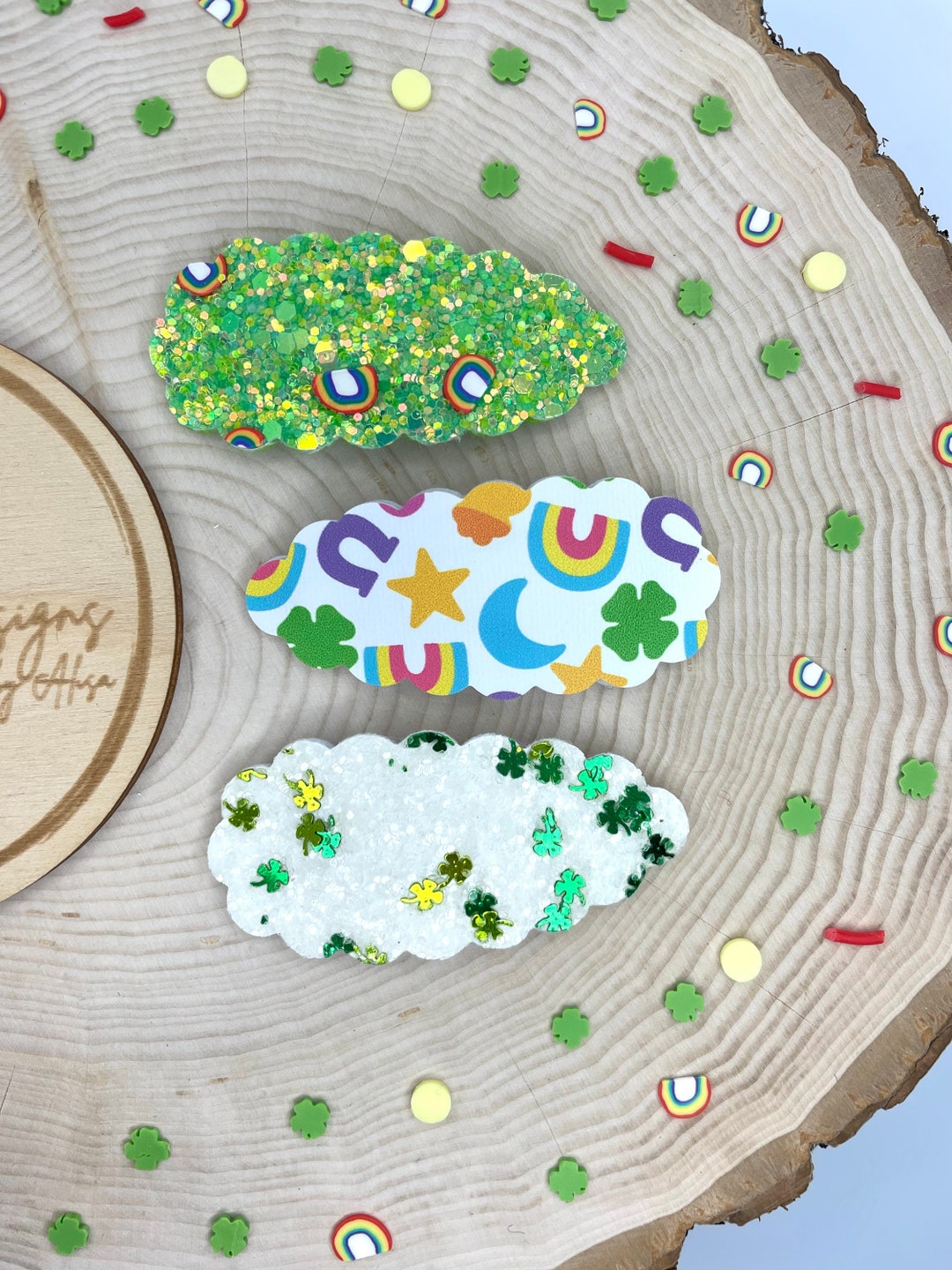 st patricks day barrett for hair accessories