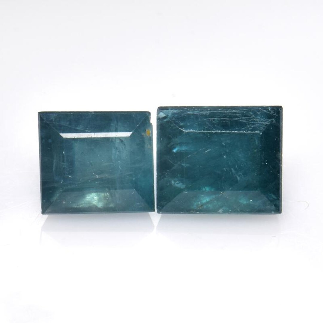 Cut Rite Square Natural Grandidierite Square Cut Gemstones: 1.65 Ct Madagascar Origin ...