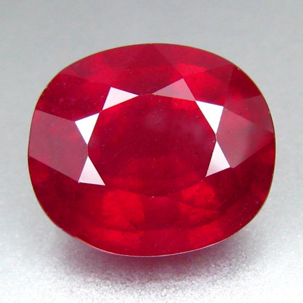 NATURAL RUBY_10.500Cts & 13.5x12x7.3mm_ Huge size gem rare collection Pink Red Natural Ruby Oval Cut Loose Gemstone From Africa_ Ref video