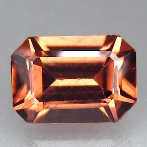 GIT CERTIFIED NATURAL ZIRCON_ 4.33 Cts_ Srilankan Rare Unheated Natural Zircon Step Octagonal Cut Loose Gemstone&#39;s / zircon ring / Ref Video