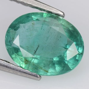 GIT CERTIFIED NATURAL EMERALD_ 1.02 Ct- Green Color Natural Emerald Brilliant Step Oval cut Loose Gemstone / Natural emerald ring /Ref Video