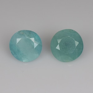 1.550Cts Natural Grandidierite Gemstones! World Rare Earth mined Gem! Blue Green Natural Grandidierite Round cut 2Pc&#39;s Gemstone / See video