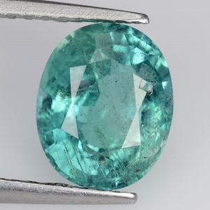 GIT CERTIFIED NATURAL EMERALD_ 1.61 Ct- Green Color Natural Emerald Brilliant Step Oval cut Loose Gemstone / Natural emerald ring /Ref Video