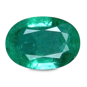 BEAUTEOUS NATURAL EMERALD Gemstones / 1.520 Cts - Green Natural Emerald Oval cut Gemstones From Zambia / Natural emerald ring / watch video