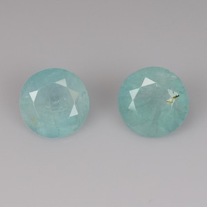 1.520Cts Natural Grandidierite Gemstones! World Rare Earth mined Gem! Blue Green Natural Grandidierite Round cut 2Pc&#39;s Gemstone / See video