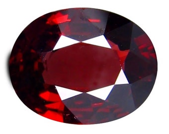 Granate rodolita rojo fuego de 2,450 ct, piedra preciosa suelta de corte ovalado